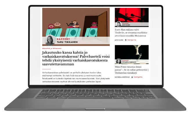 Rapport laptop-näkymä