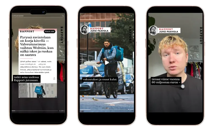 Rapport some-feed esimerkkejä puhelimilla